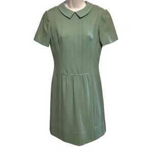 Vintage 1960s Adele Martin Mint Green Mod Dress | Peter Pan Collar | Size 8